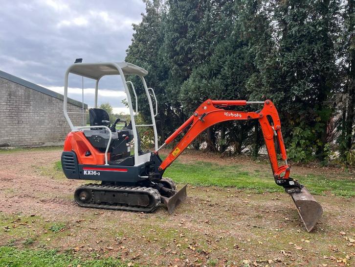 Kubota KX36-3 2005 Minigraver 1500kg, Zakelijke goederen, Machines en Bouw | Kranen en Graafmachines, Graafmachine, Ophalen