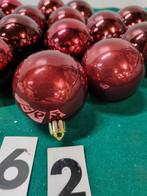 Kerstballen bordeaux rood 16 stuks, [a562], Diversen, Kerst, Ophalen of Verzenden