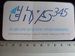 sticker thys345 windsurfboards thijs sports middelburg, Verzamelen, Stickers, Verzenden, Zo goed als nieuw, Bedrijf of Vereniging