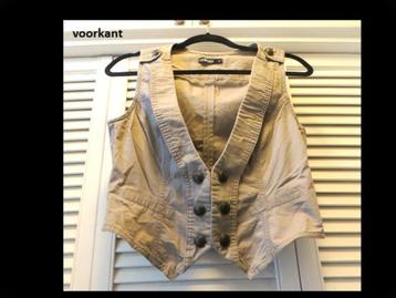 Prachtige Beige Vest/Gilet van COLORS o/t WORLD maat S/36! beschikbaar voor biedingen