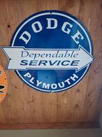 Dodge emaille reclame bord, Ophalen of Verzenden, Gebruikt, Reclamebord