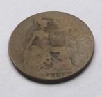 Engelse munt half penny 1919 king George V Engeland UK, Ophalen of Verzenden, Overige landen, Losse munt