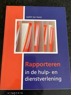 Nieuw boek: Raporteren in de Hulp- en Dienstverlening, Ophalen of Verzenden, Nieuw, HBO, Judith ter Horst