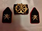 Baretembleem en kraagspiegels: Lucht doel Artillerie, Ophalen of Verzenden, Landmacht, Nederland, Embleem of Badge