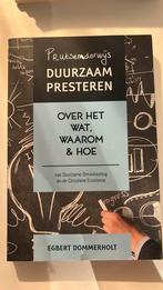 Egbert Dommerholt - Prutsenderwijs duurzaam presteren, Verzenden, Economie, Zo goed als nieuw, Egbert Dommerholt