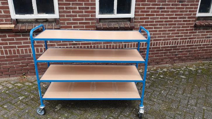 Fetra bijzetwagen/bakken wagen/orderpickwagen/magazijnkar, Doe-het-zelf en Verbouw, Transportwagens, Gebruikt, Ophalen