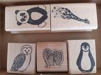 stempels van hout, 5 stuks, Hobby en Vrije tijd, Stempelen, Ophalen of Verzenden, Nieuw, Houten stempel