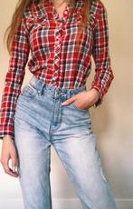 Rood houthakkers geruiten blouse maat XS, Kleding | Dames, Blouses en Tunieken, Maat 34 (XS) of kleiner, H&M, Zo goed als nieuw