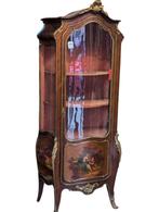 Antieke glas kast  198 hoog. €690., Antiek en Kunst, Ophalen