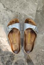 Birkenstock Madrid Zilver - Maat 35, Kleding | Dames, Schoenen, Slippers, Ophalen of Verzenden, Zo goed als nieuw, Grijs