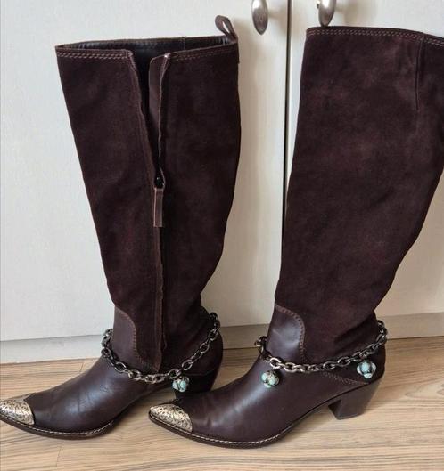 GUISEPPE ZANOTTI DAMES LAARZEN MAAT 40 ZGAN, Kleding | Dames, Schoenen, Zo goed als nieuw, Hoge laarzen, Ophalen of Verzenden