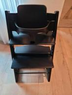 Stokke tripp trapp zwart, Ophalen of Verzenden, Zo goed als nieuw, Meegroeistoel