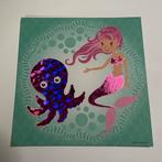 Enkele kaart met glitter folie zeemeermin 4, Ophalen of Verzenden, Nieuw, Overige thema's