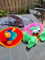 Gekke hoeden (bloem en roze monster) + heksenhoed, Kinderen en Baby's, Carnavalskleding en Verkleedspullen, Ophalen of Verzenden