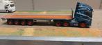 Volvo FH met  4 assige open trailer wsi, Hobby en Vrije tijd, Modelauto's | 1:50, Ophalen of Verzenden, Zo goed als nieuw, Bus of Vrachtwagen