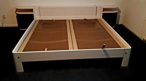 Auping Auronde 2000 Wit 180x200 achterwand, spiralen, Huis en Inrichting, Slaapkamer | Bedden, Gebruikt, Tweepersoons, 180 cm