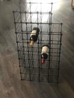 Modulair flessen/ wijnrek jaren 80, Gebruikt, Ophalen of Verzenden, 25 flessen of meer, Metaal