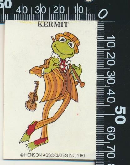 Sticker: The Muppets - Kermit (1), Verzamelen, Stickers, Zo goed als nieuw, Strip of Tekenfilm, Ophalen of Verzenden