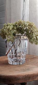 ​Kristallen emmertje / Vaasje voor Bloemen, Kwasten of IJs ., Ophalen of Verzenden, Zo goed als nieuw, Kunststof