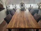 Eetkamertafel industrieel 240x100, Huis en Inrichting, Ophalen, 100 tot 150 cm, 200 cm of meer, Zo goed als nieuw