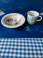 Suske en Wiske beker + bordje samen €7,95, Huis en Inrichting, Keuken | Servies, Ophalen of Verzenden, Zo goed als nieuw, Overige stijlen