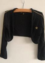 Leuke bolero 104/110 zwart met subtiel glittertje, Ophalen of Verzenden, Zo goed als nieuw, Meisje, Trui of Vest