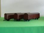 Roco gesloten goederenwagon 3 stuks 4332, Gelijkstroom, Wagon, Ophalen of Verzenden, Zo goed als nieuw