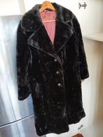Dames mantel jas mt 50, nep bont, premium kwaliteit jas, Ophalen, Zo goed als nieuw, Maat 46/48 (XL) of groter, Zwart
