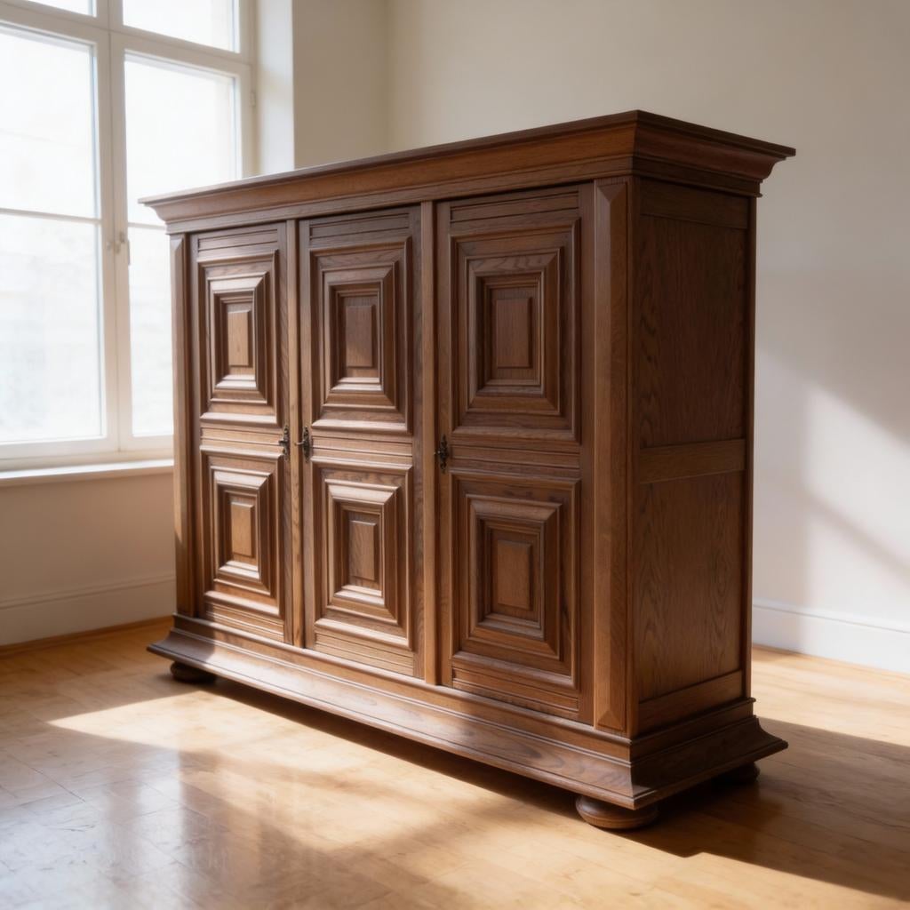 Brutalist eiken dressoir - Mid-Century Modern, Met plank(en), Eikenhout, Brutalistisch, Ophalen of Verzenden