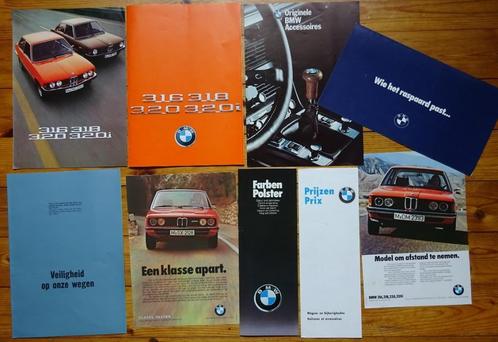 Lot BMW folders jaren 70, Boeken, Auto's | Folders en Tijdschriften, Gelezen, BMW, Ophalen of Verzenden