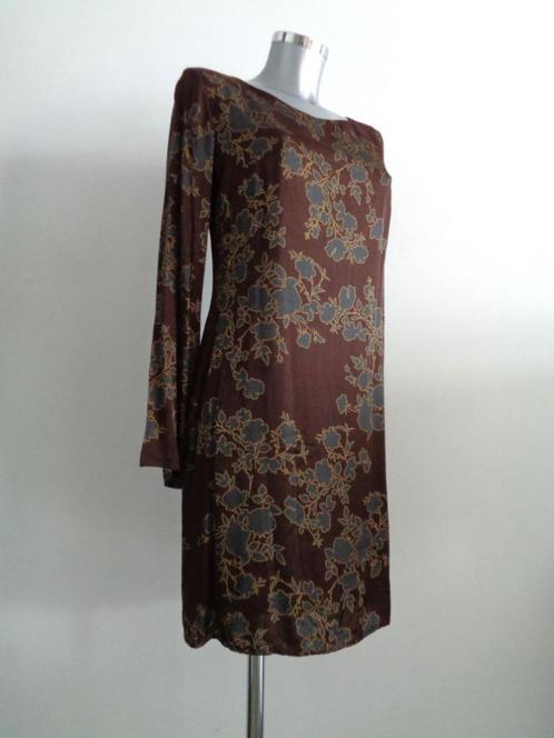 La Fee Maraboutee viscose jurk marron, maat 36 Nieuw, Kleding | Dames, Jurken, Nieuw, Maat 36 (S), Bruin, Knielengte, Ophalen of Verzenden