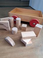 Houten blokkenwagen van Haba, Ophalen of Verzenden, Gebruikt, Overige typen