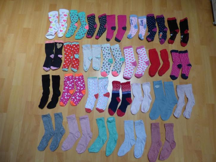 26 Paar sokken, draagmaat 35-38 met name vd Hema ZGAN/NIEUW, Kinderen en Baby's, Kinderkleding | Schoenen en Sokken, Zo goed als nieuw