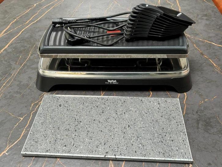 Tefal Raclette & Grill Complete Set, Uitstekende Staat, Witgoed en Apparatuur, Gourmetstellen, Zo goed als nieuw, 8 personen of meer