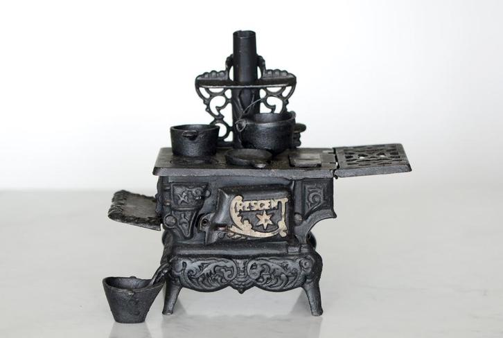 ✅ CRESCENT kinderfornuis gietijzer retro ca. 1950, Antiek en Kunst, Antiek | Speelgoed, Ophalen of Verzenden