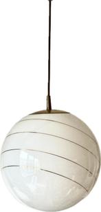Hollywood Regency Hanglamp/ Bollamp, Huis en Inrichting, Lampen | Hanglampen, Ophalen, Gebruikt, Glas, Hollywood Regency