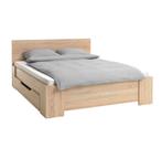 Jysk bed met opberglades en lattenbodem, Huis en Inrichting, Slaapkamer | Bedden, Ophalen, Wit, Tweepersoons, 140 cm