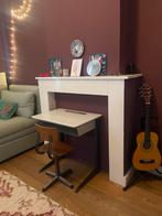 Vintage schoolbureautje met stoeltje, Ophalen, Gebruikt, Bureau