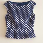 Polka dot top, Kleding | Dames, Tops, Ophalen of Verzenden, Gedragen, Blauw, Laurel