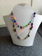 prachtige nieuwe lange ketting multi collor, Sieraden, Tassen en Uiterlijk, Kettingen, Ophalen of Verzenden, Nieuw