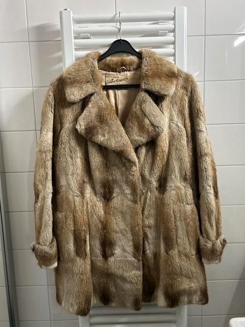 Bontjas, Kleding | Dames, Jassen | Winter, Zo goed als nieuw, Maat 38/40 (M), Bruin, Ophalen of Verzenden