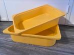 Ikea Trofast 2x lage bak in geel, Doe-het-zelf en Verbouw, Kratten en Dozen, Ophalen, Doos, Minder dan 35 cm, Minder dan 50 cm