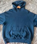 Blauwe Velour Hoodie - 1000GSM - Maat M, Ophalen of Verzenden, Zo goed als nieuw, Maat 48/50 (M), Blauw