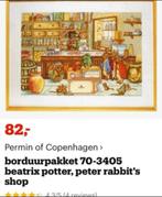 BORDUURPAKKET PERMIN BEATRIX POTTER PETER RABBIT'S SHOP, Verzenden, Nieuw, Handborduren, Borduurpakket