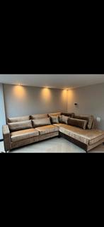 Hoekbank Loungebank - Croco stof - 310x240, Hoekbank, 300 cm of meer, Ophalen of Verzenden, Zo goed als nieuw
