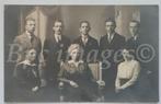 fotokaart mannen vrouwen namen achterkant 1920's, Verzenden, Voor 1940, Gebruikt, Foto