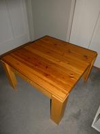 Vurenhouten salontafel, Ophalen, Gebruikt, 100 tot 150 cm, Vierkant