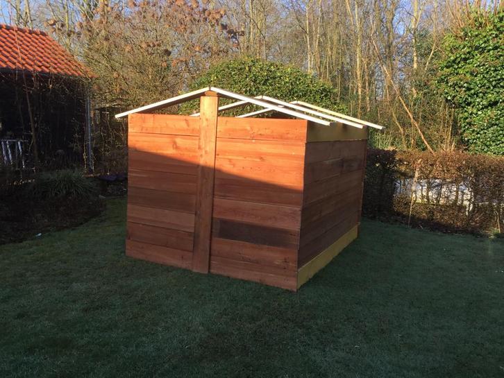 Schuurtje 5m2, Tuin en Terras, Bergingen en Tuinkasten, Zo goed als nieuw, Overige typen, Hout, Ophalen