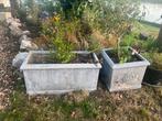 Bloembakken, beton look; voor wwn zacht prijsje, Tuin en Terras, Ophalen of Verzenden, Gebruikt