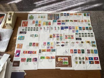 76stuks fdc Suriname onbeschreven allemaal verschillen voor  beschikbaar voor biedingen